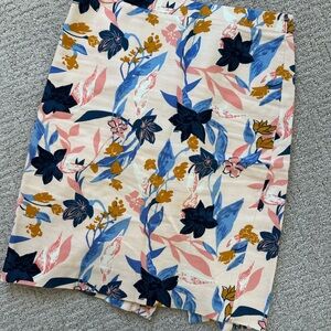 J. Crew Multicolor Floral Skirt